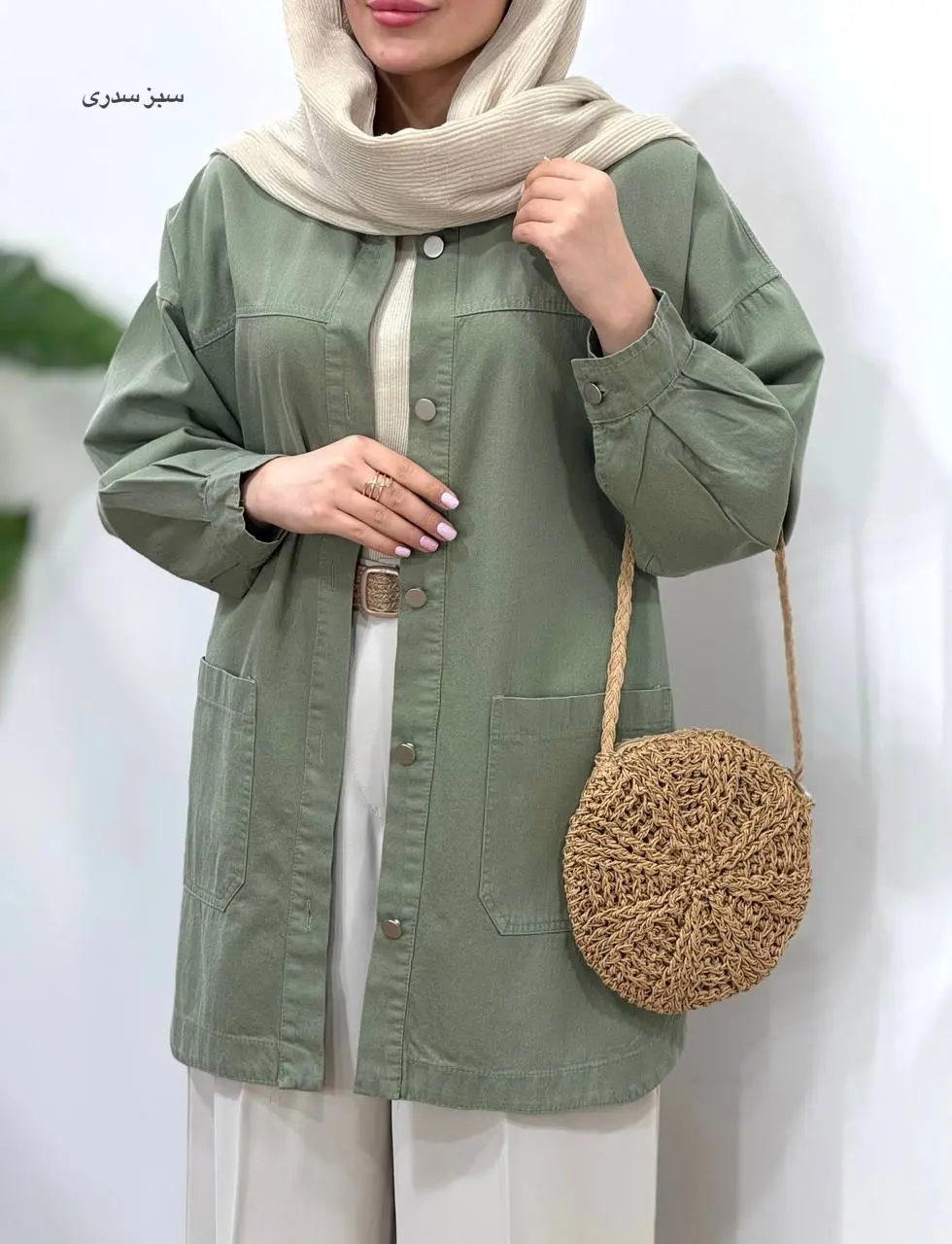 مانتو کتان کاغذی سلین